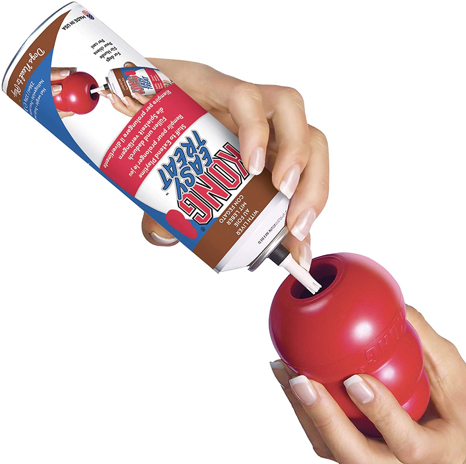 KONG - Easy Treat - Mousse per Cani - 227 g (8 Ounce) - Fegato KONG - Easy Treat - Mousse per Cani - 227 g (8 Ounce) - Fegato
